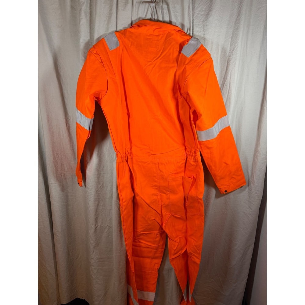 Red Wing 61610 Mens Orange Flame Resistant Reflective Coverall Size 40 Regular - Picture 9 of 10